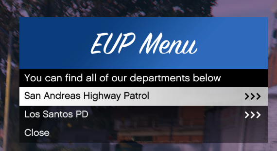 FiveM EUP Menu