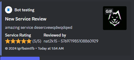 Discord Review Bot