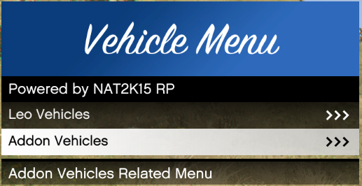 FiveM Vehicle Spawn Menu