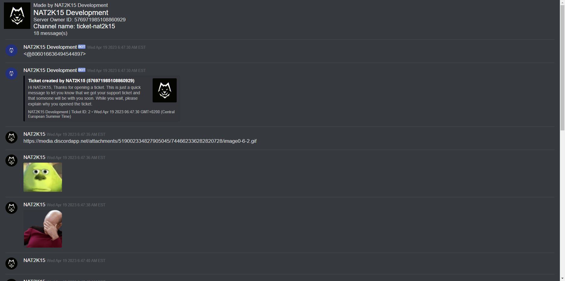Discord Transcript Loader